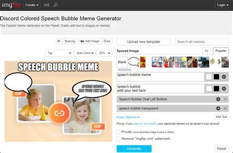 speech bubble meme generator|online speech bubble maker.